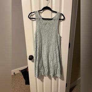 Free People Light Blue Lace Dress (Size S)